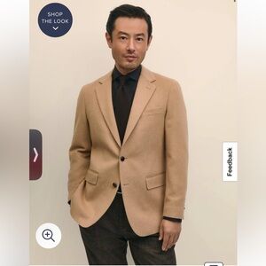 Brooks Brothers Fitzgerald Fit Camel Hair Sport Coat Sz 46R NWOT